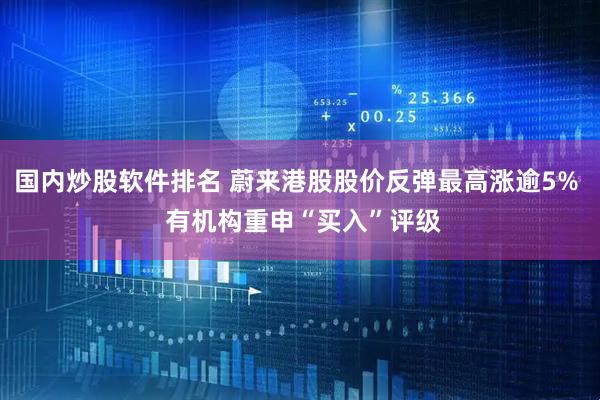 国内炒股软件排名 蔚来港股股价反弹最高涨逾5%  有机构重申“买入”评级